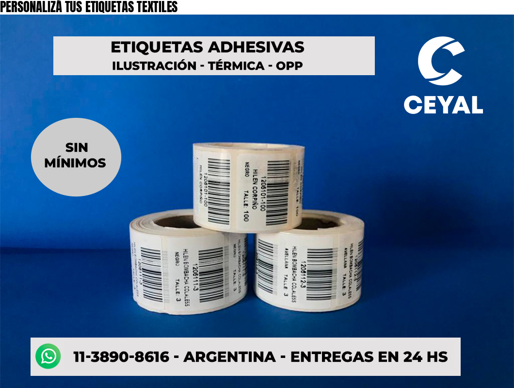 PERSONALIZÁ TUS ETIQUETAS TEXTILES
