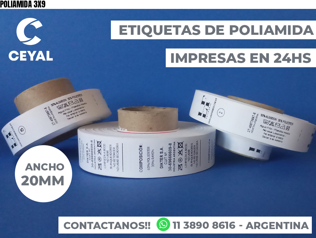 POLIAMIDA 3X9
