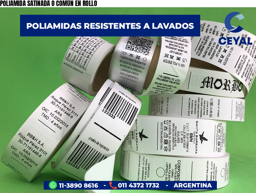 POLIAMIDA SATINADA O COMÚN EN ROLLO