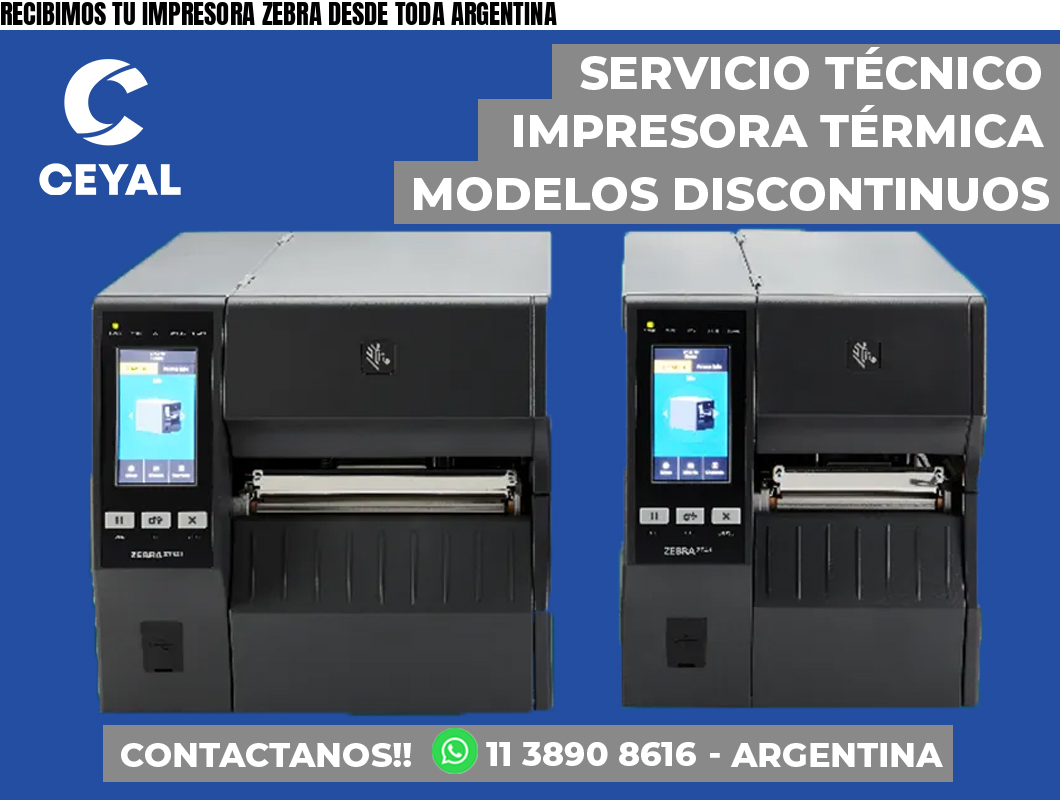 RECIBIMOS TU IMPRESORA ZEBRA DESDE TODA ARGENTINA