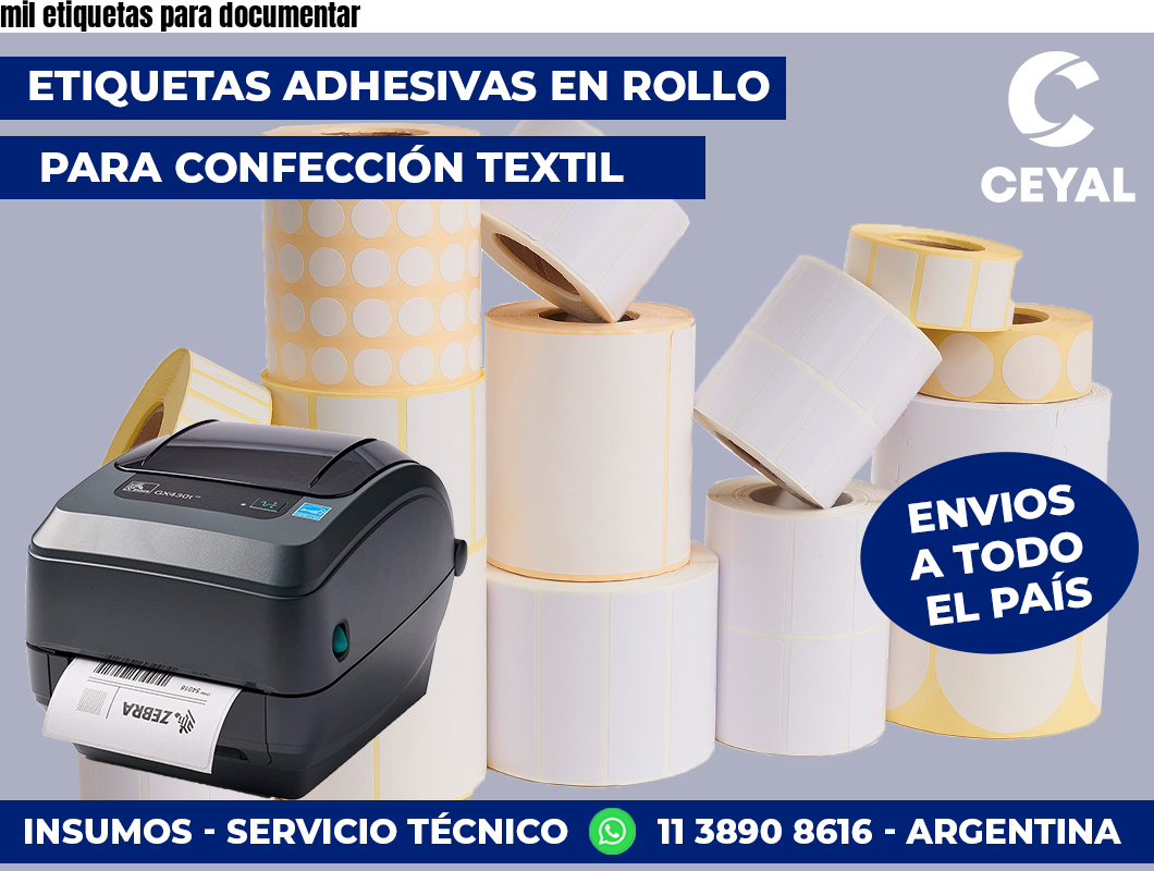 mil etiquetas para documentar
