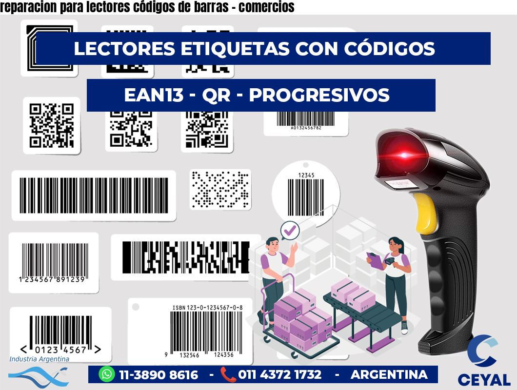 reparacion para lectores códigos de barras - comercios
