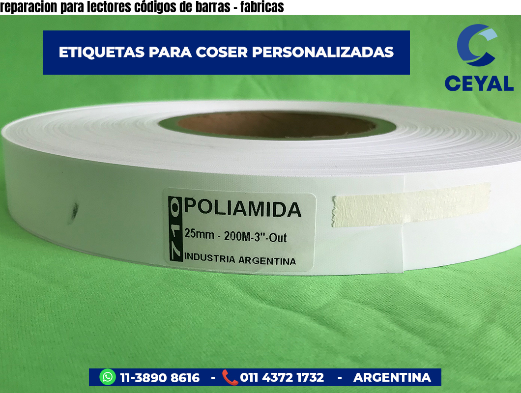 reparacion para lectores códigos de barras - fabricas