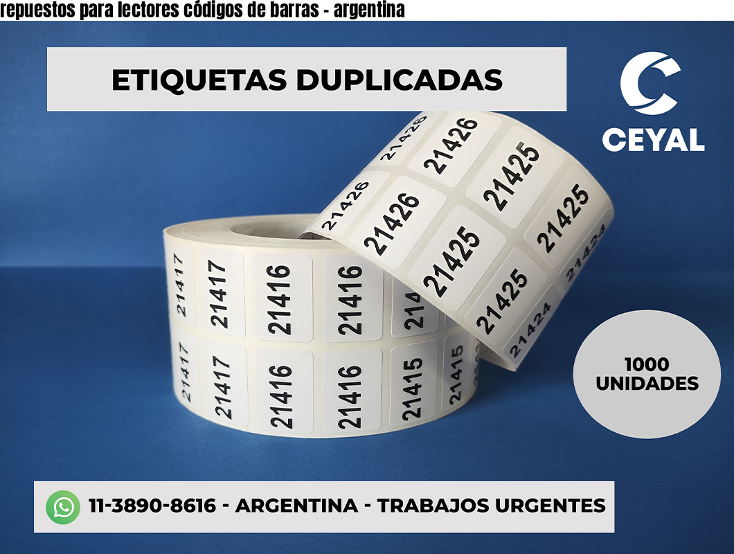 repuestos para lectores códigos de barras - argentina