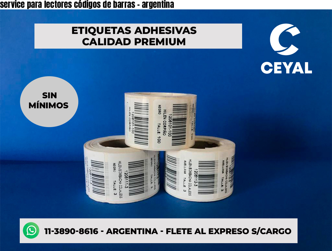 service para lectores códigos de barras - argentina