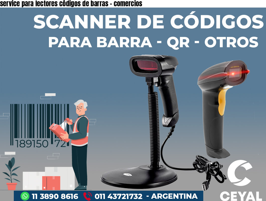 service para lectores códigos de barras – comercios