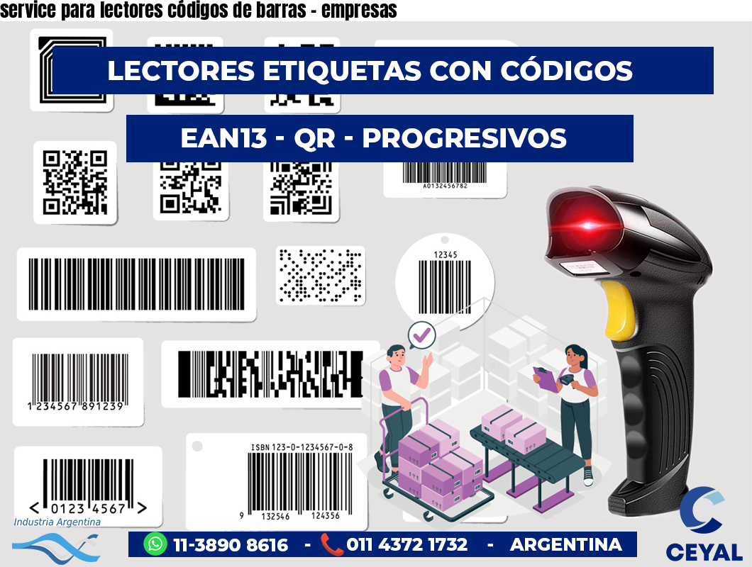 service para lectores códigos de barras - empresas