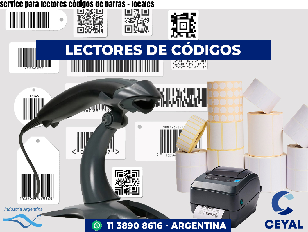 service para lectores códigos de barras - locales