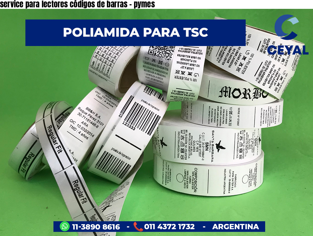 service para lectores códigos de barras - pymes