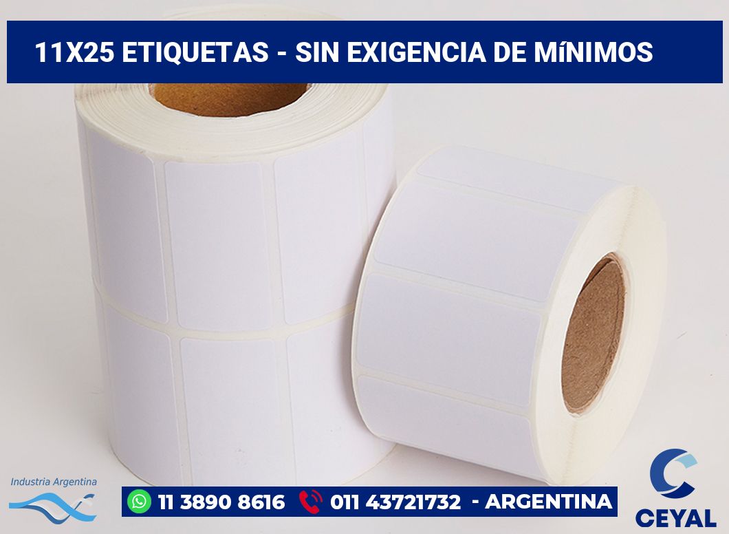 11x25 Etiquetas