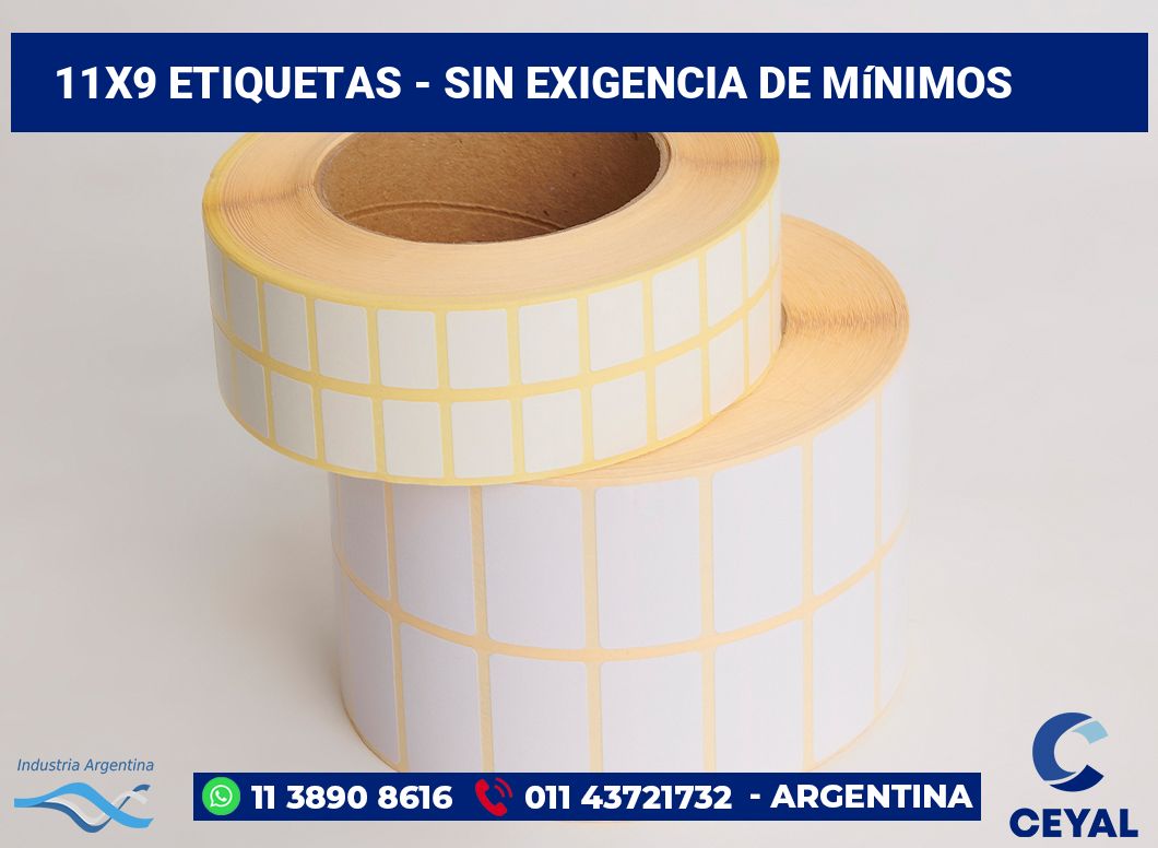 11×9 Etiquetas