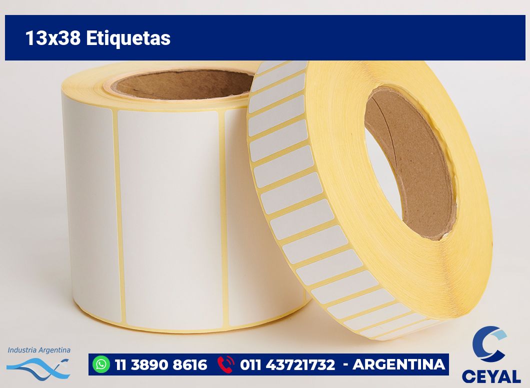 13x38 Etiquetas