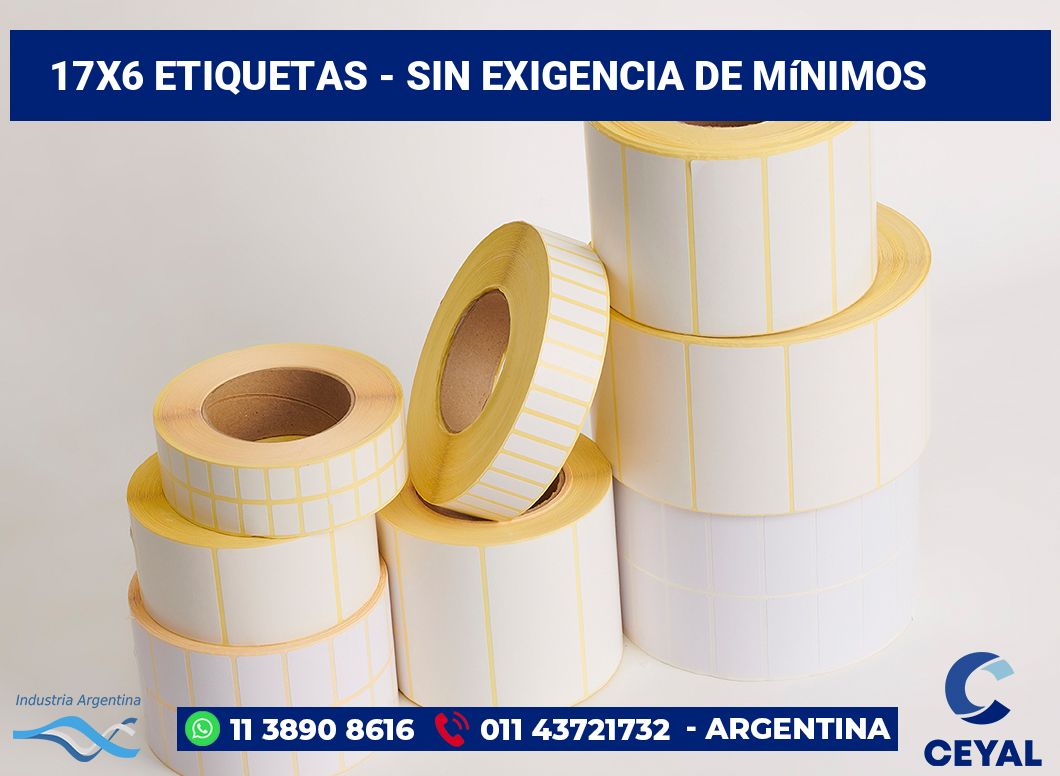 17x6 Etiquetas