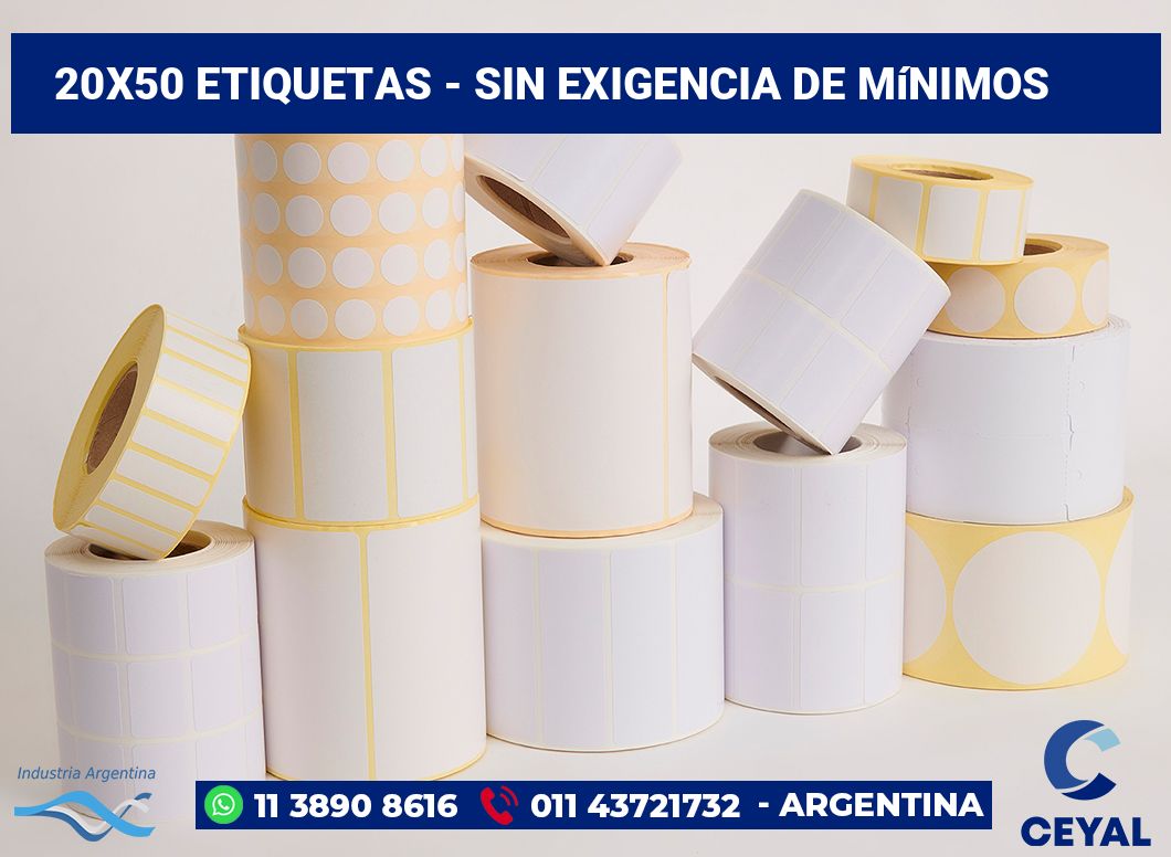 20x50 Etiquetas