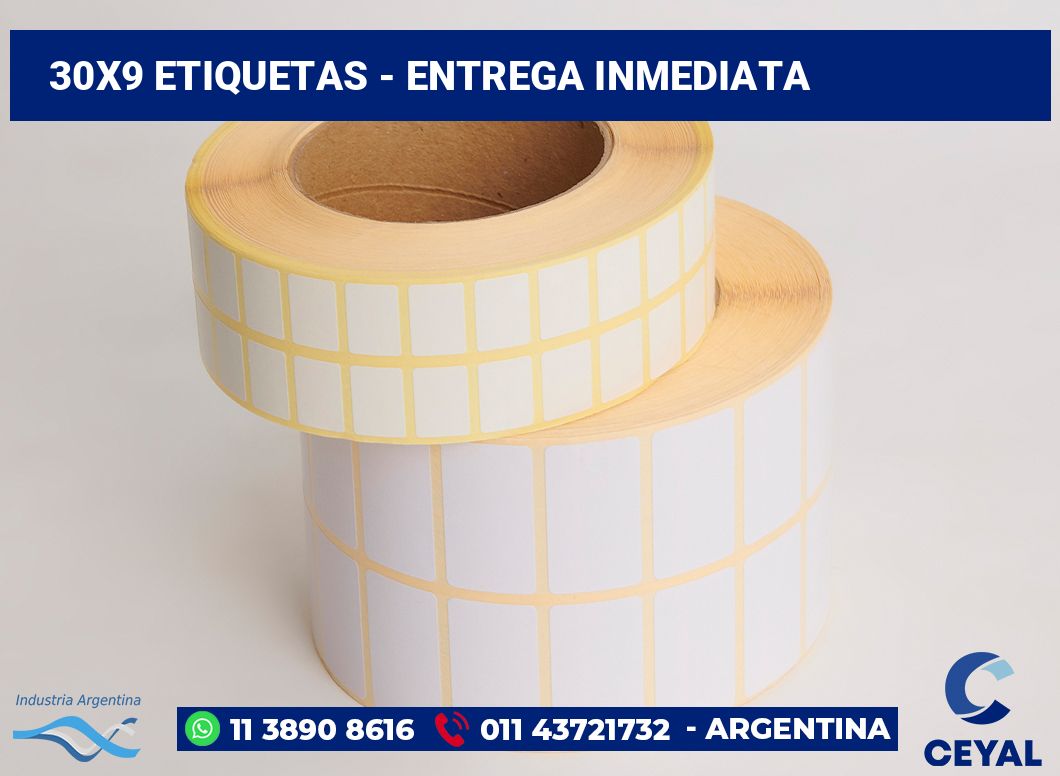 30x9 Etiquetas