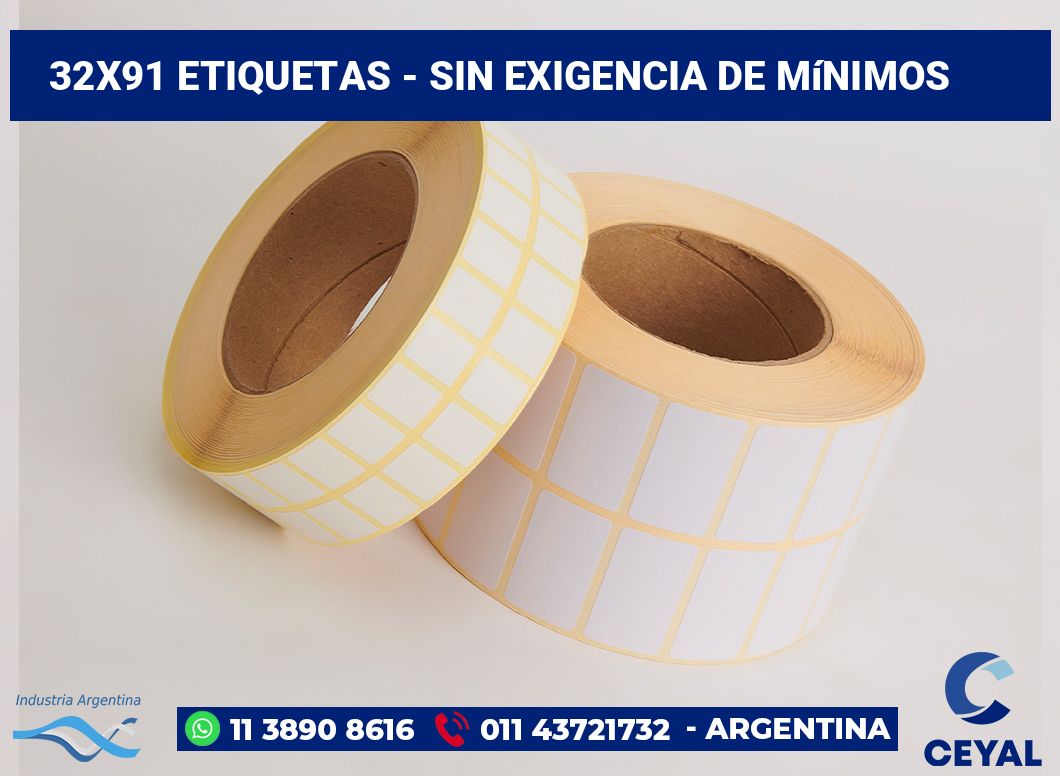 32×91 Etiquetas