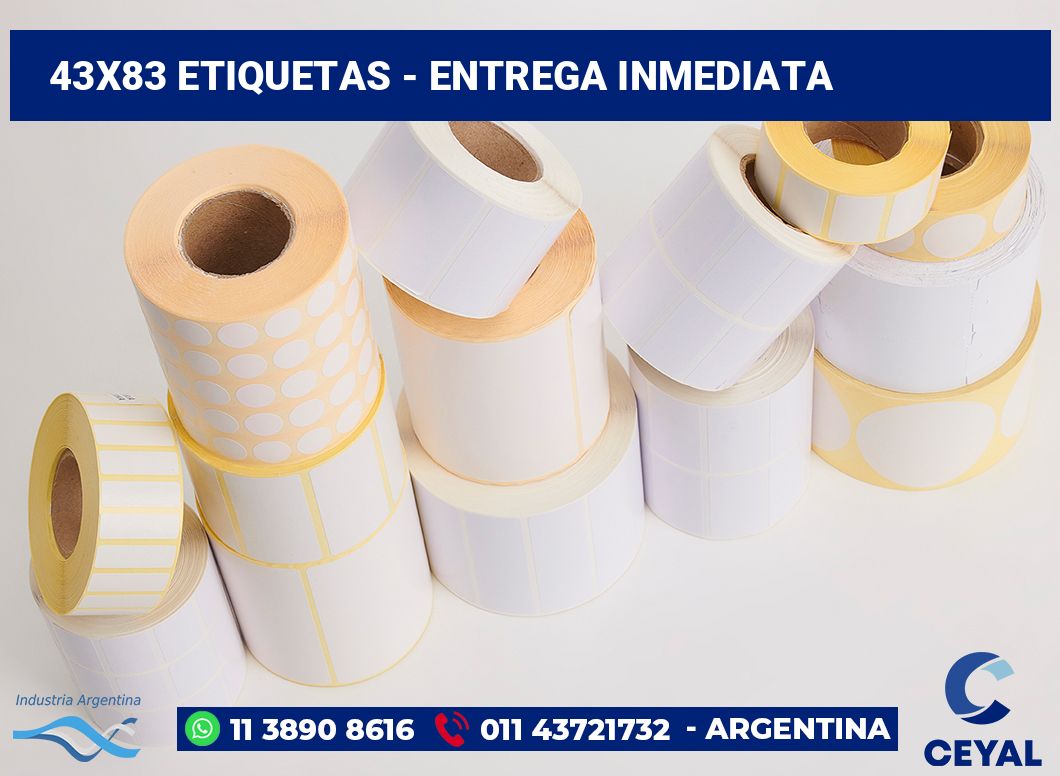 43×83 Etiquetas