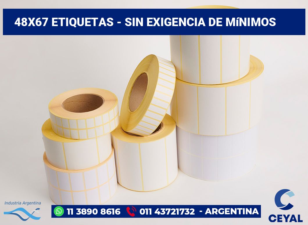 48x67 Etiquetas