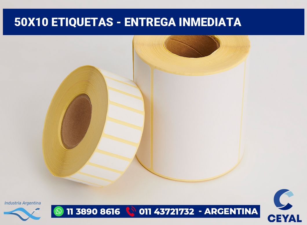 50×10 Etiquetas