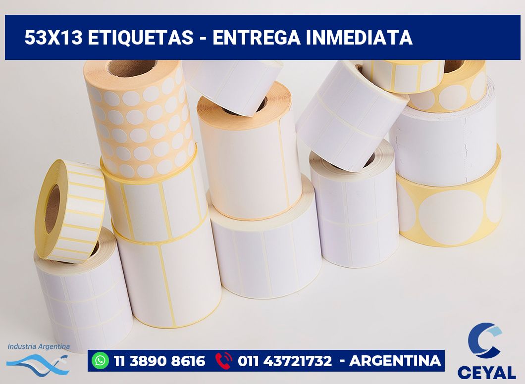 53x13 Etiquetas