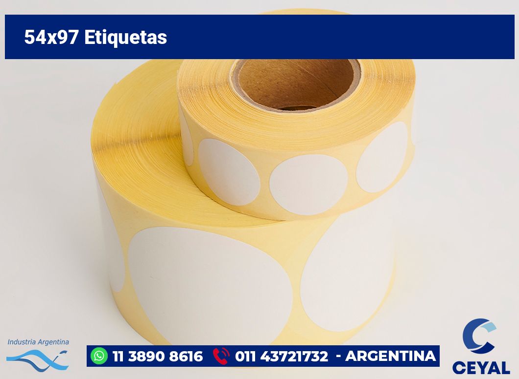 54x97 Etiquetas