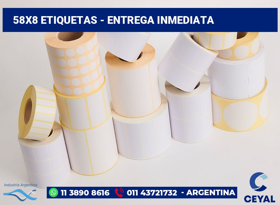 58×8 Etiquetas
