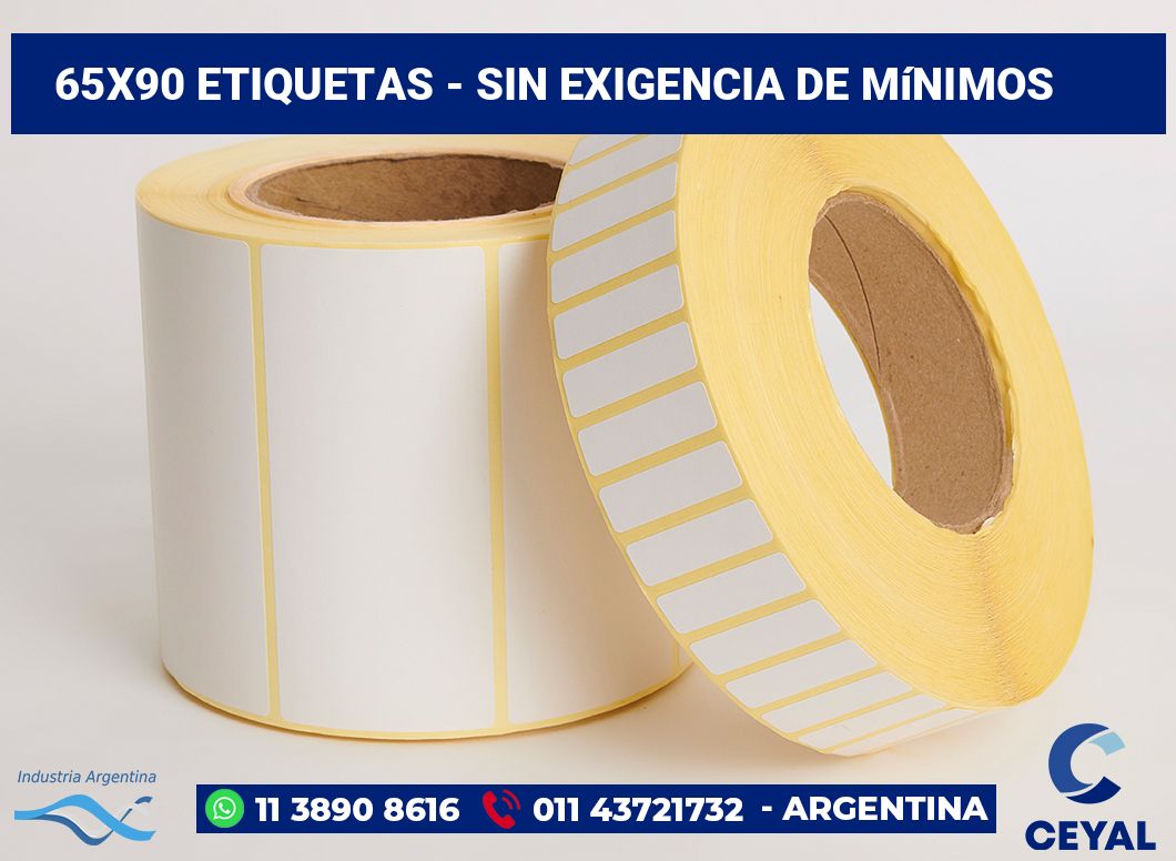 65×90 Etiquetas