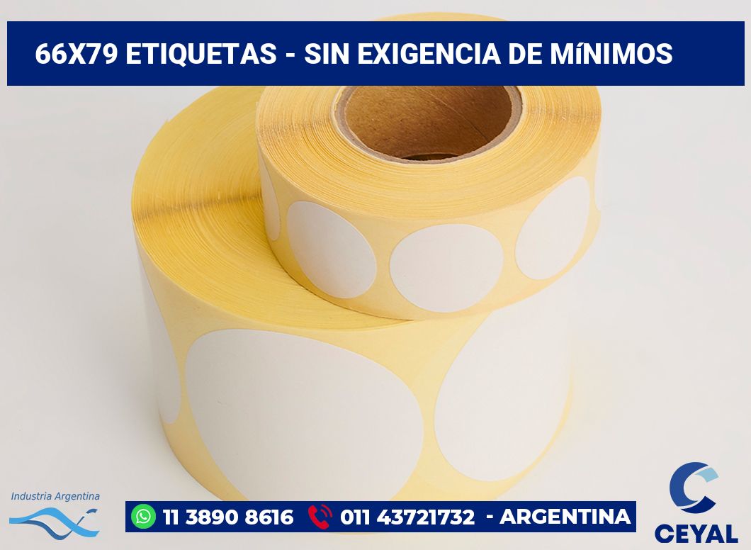 66×79 Etiquetas