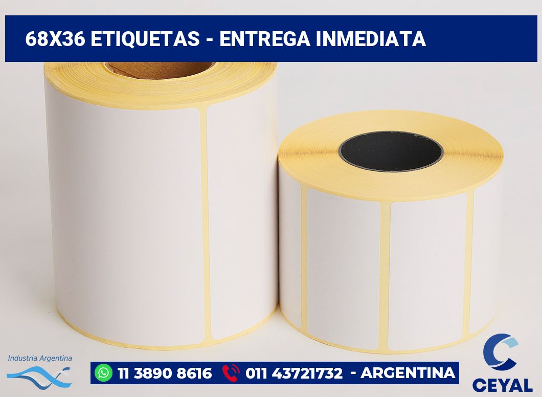 68x36 Etiquetas