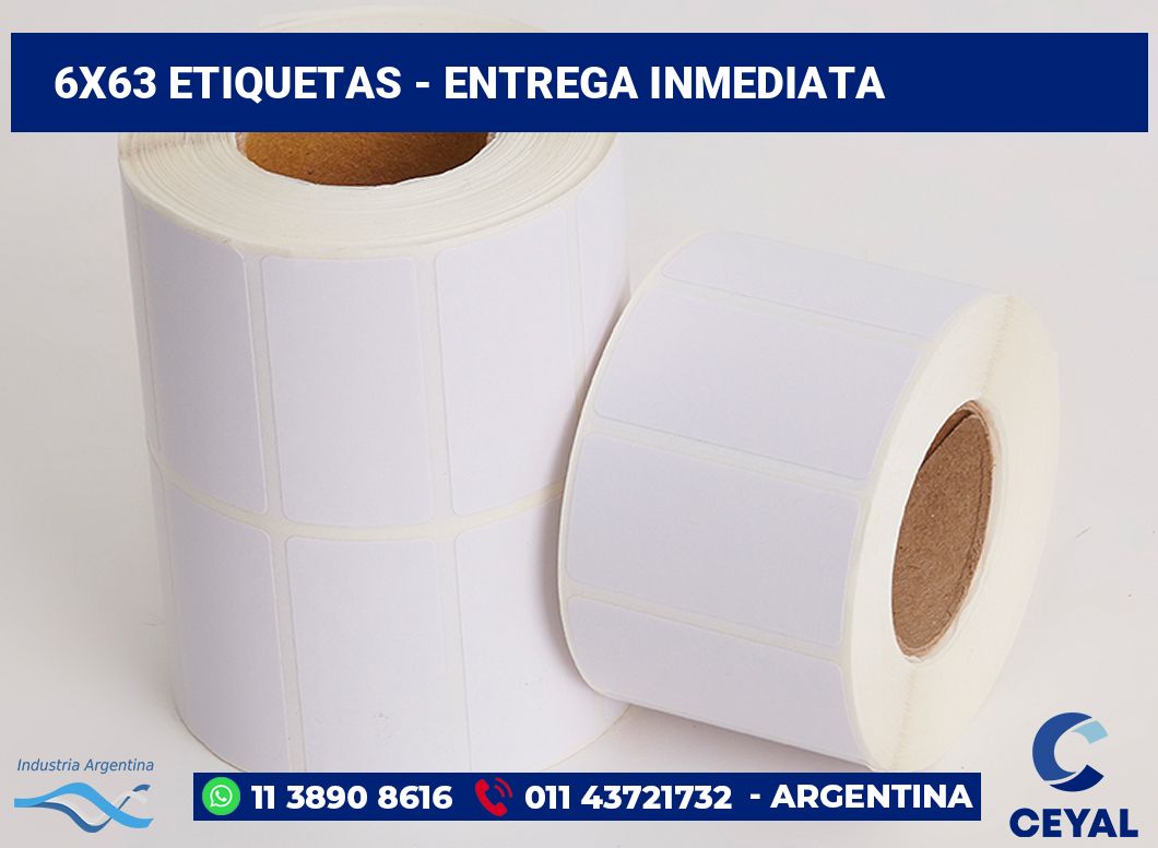 6×63 Etiquetas