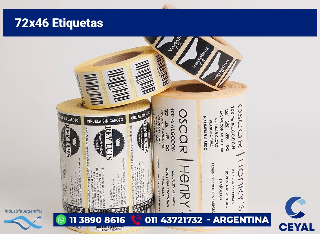 72x46 Etiquetas