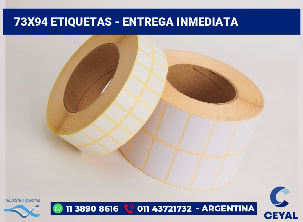 73×94 Etiquetas
