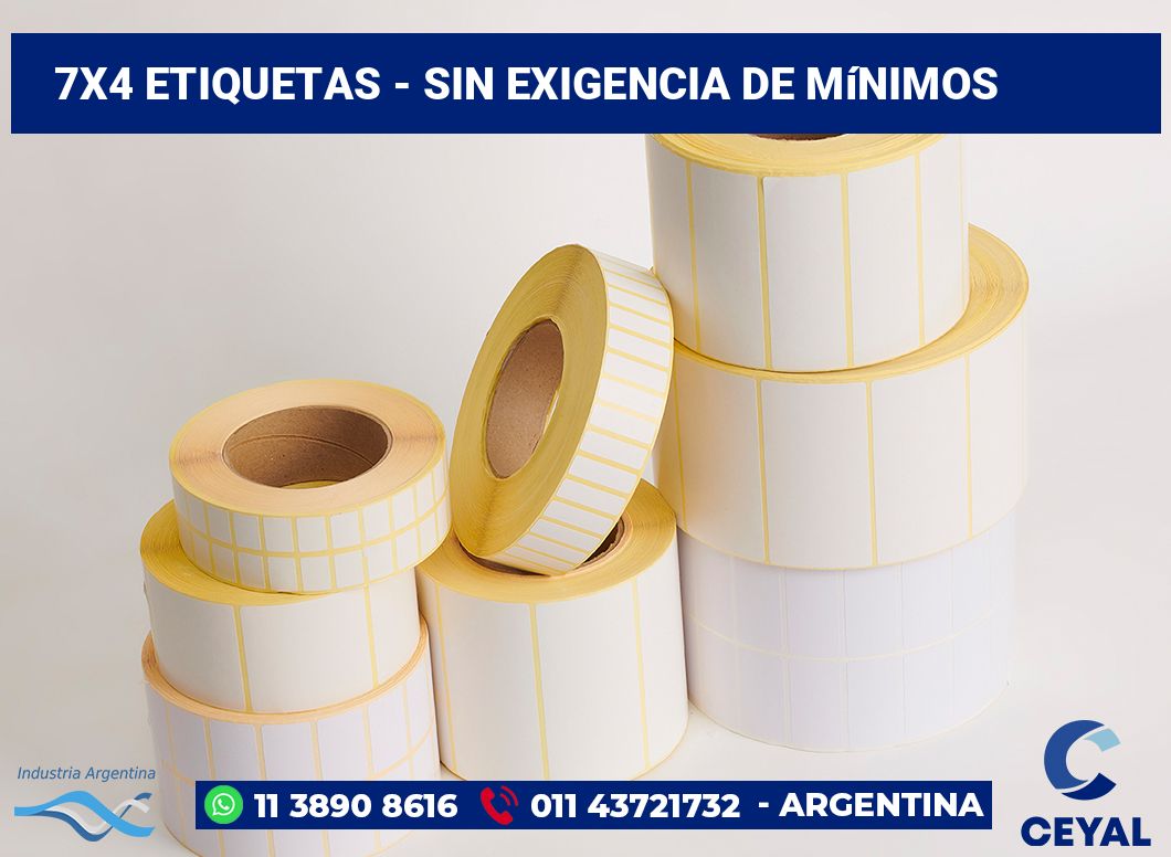 7x4 Etiquetas