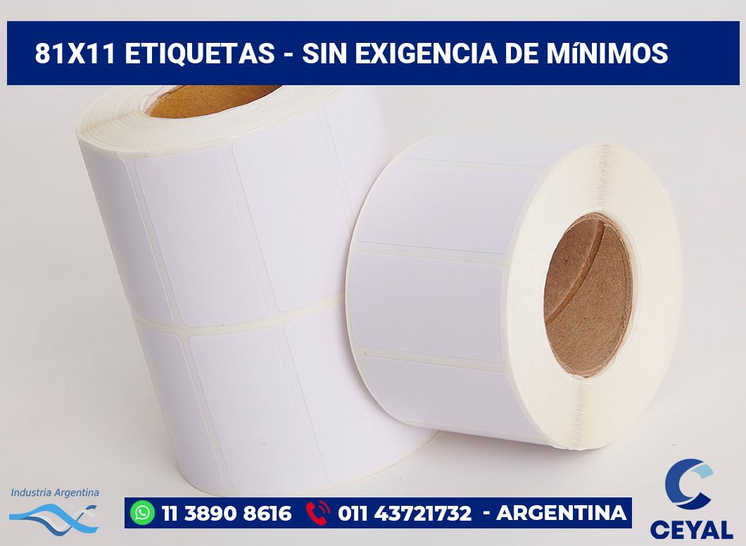 81×11 Etiquetas