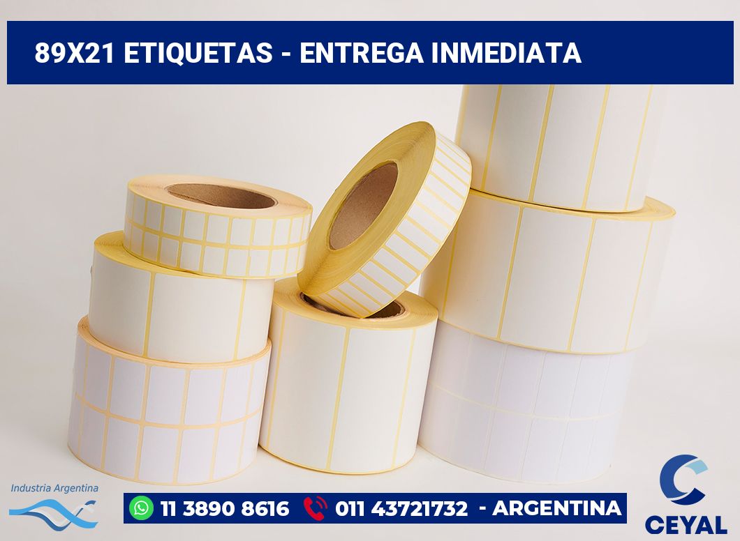89×21 Etiquetas