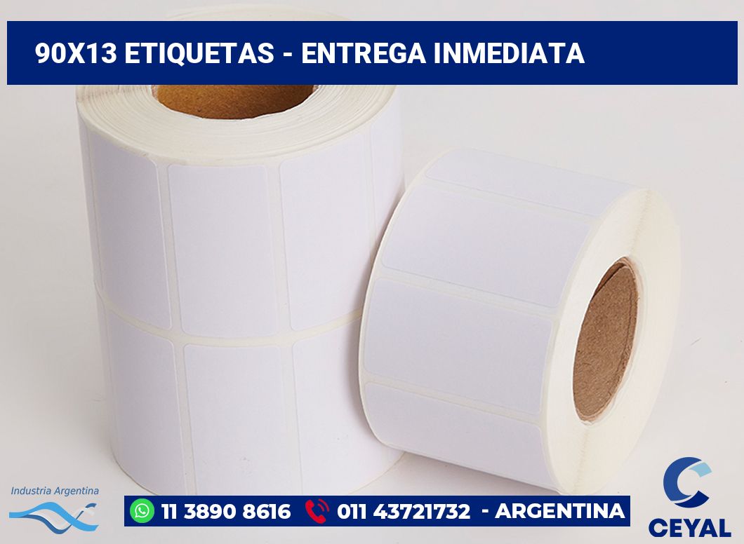 90×13 Etiquetas
