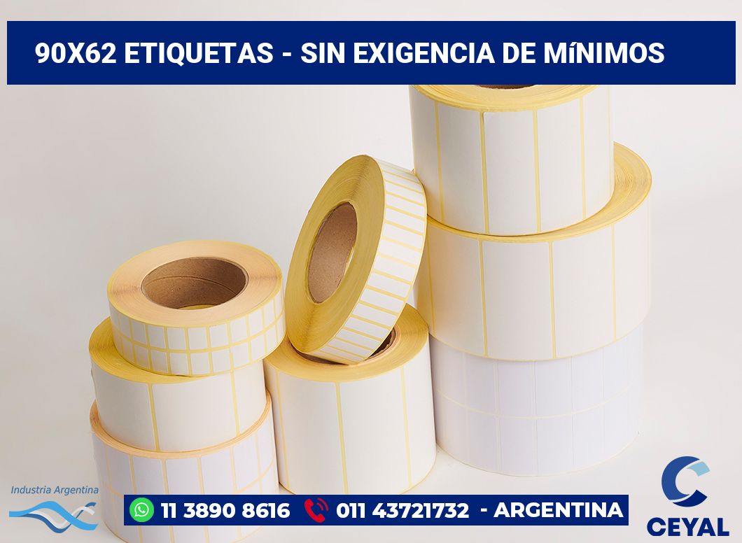 90×62 Etiquetas