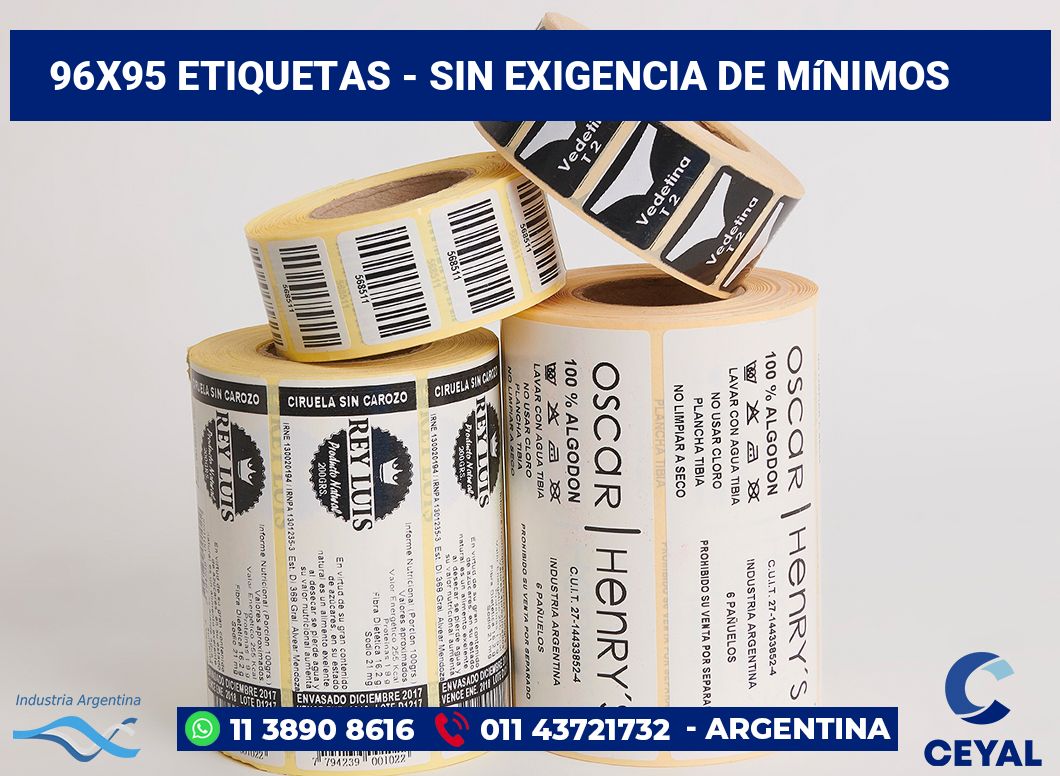 96x95 Etiquetas