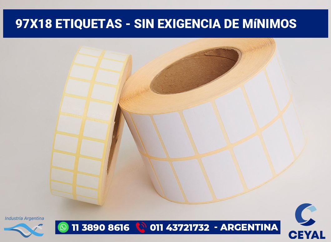 97×18 Etiquetas