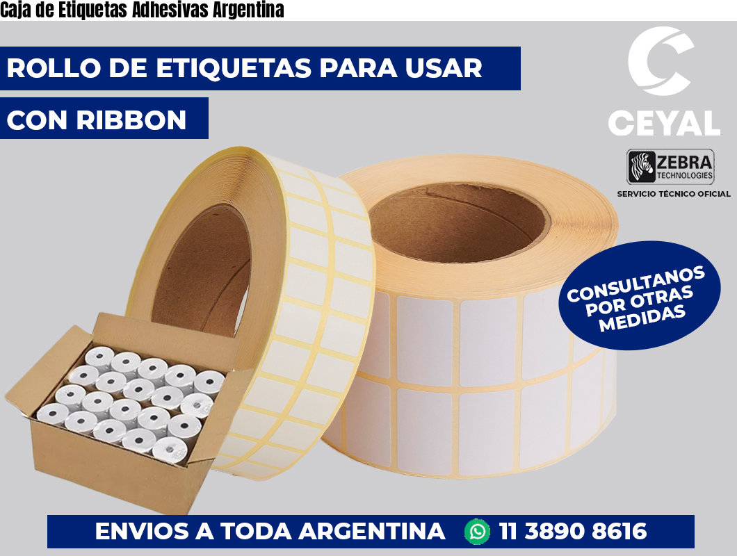 Caja de Etiquetas Adhesivas Argentina