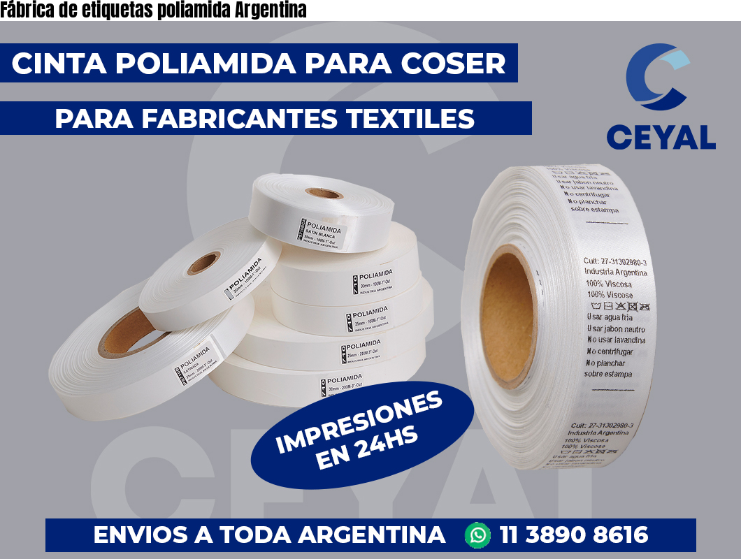 Fábrica de etiquetas poliamida Argentina