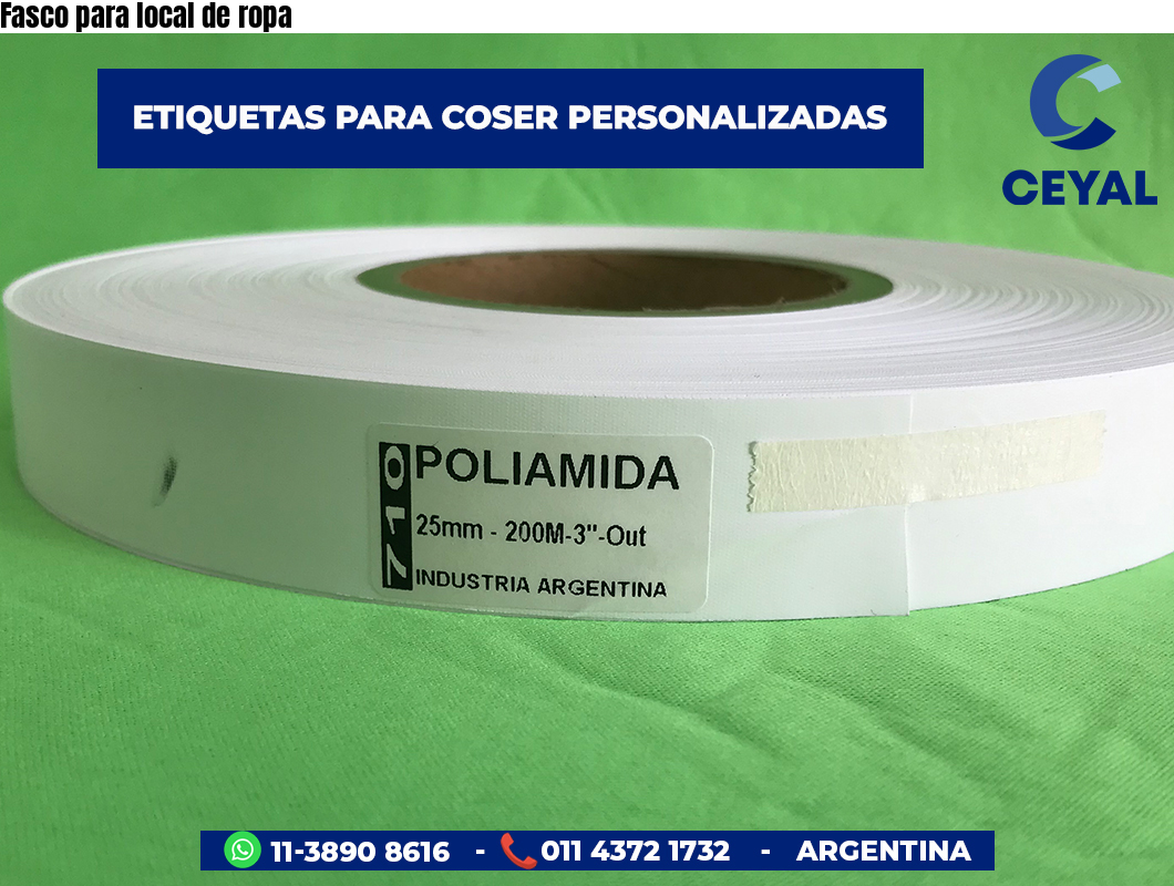 Fasco para local de ropa