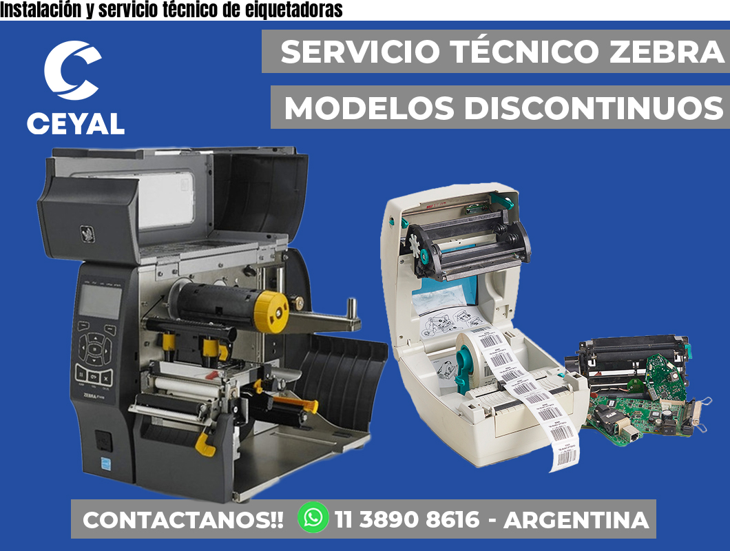 Instalación y servicio técnico de eiquetadoras