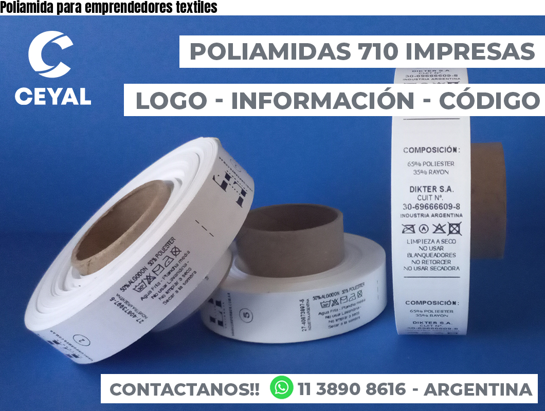 Poliamida para emprendedores textiles