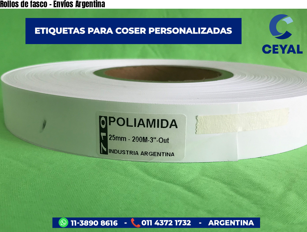 Rollos de fasco - Envíos Argentina