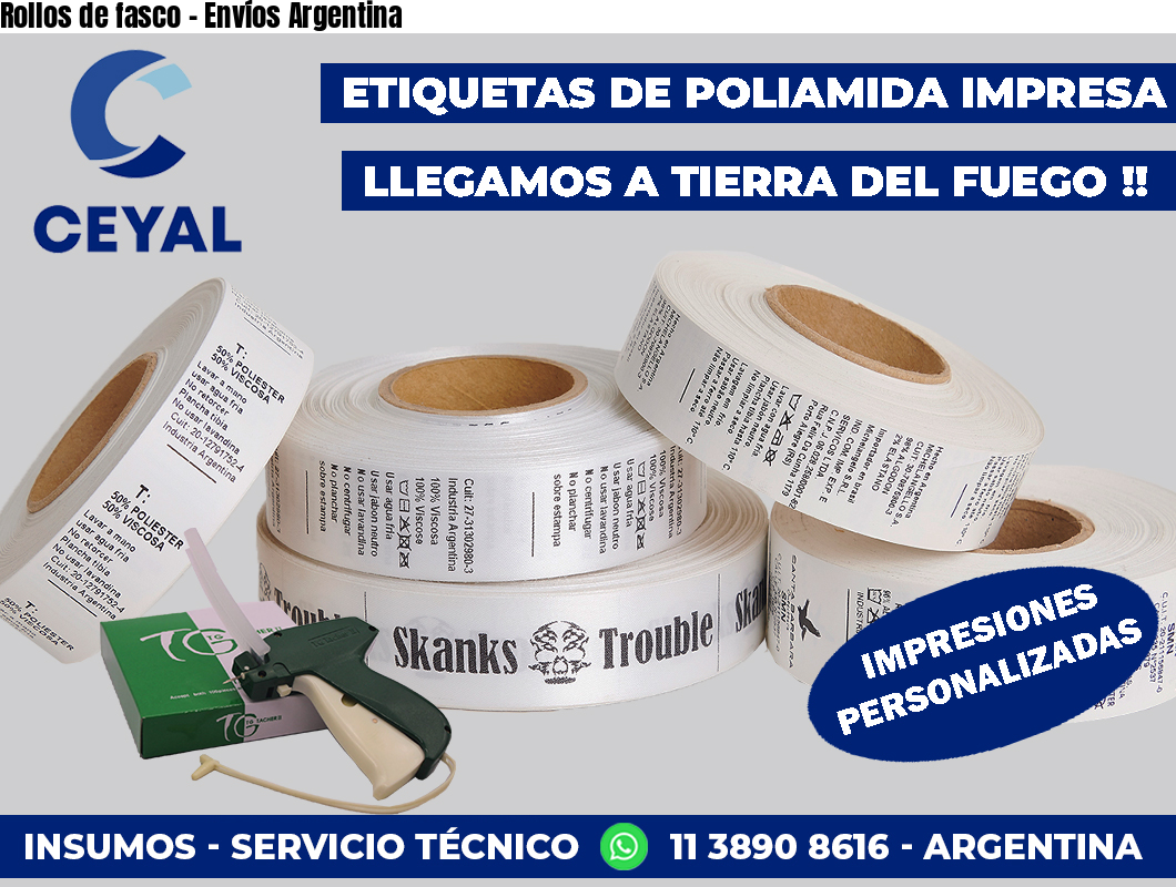 Rollos de fasco – Envíos Argentina