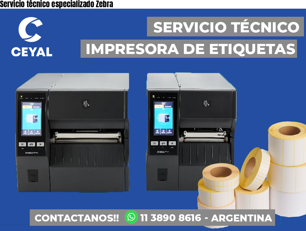 Servicio técnico especializado Zebra