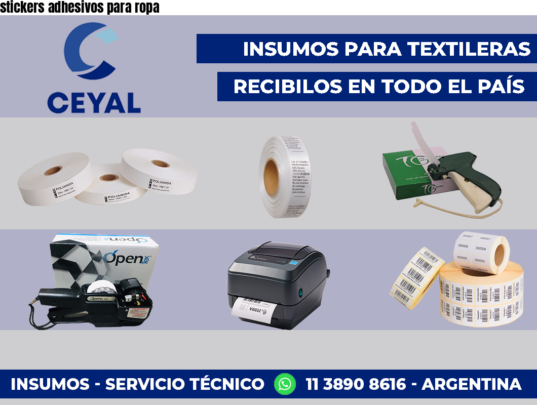 stickers adhesivos para ropa