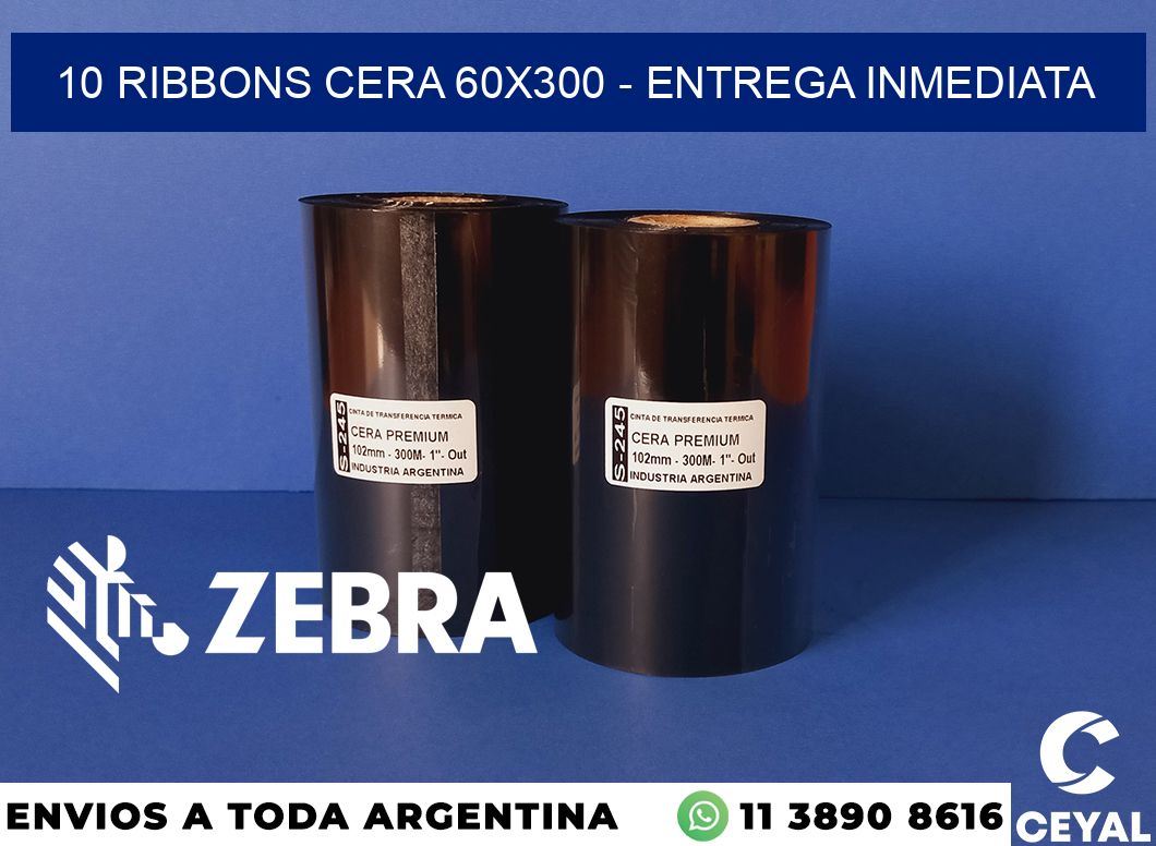 10 Ribbons cera 60x300 - Entrega inmediata