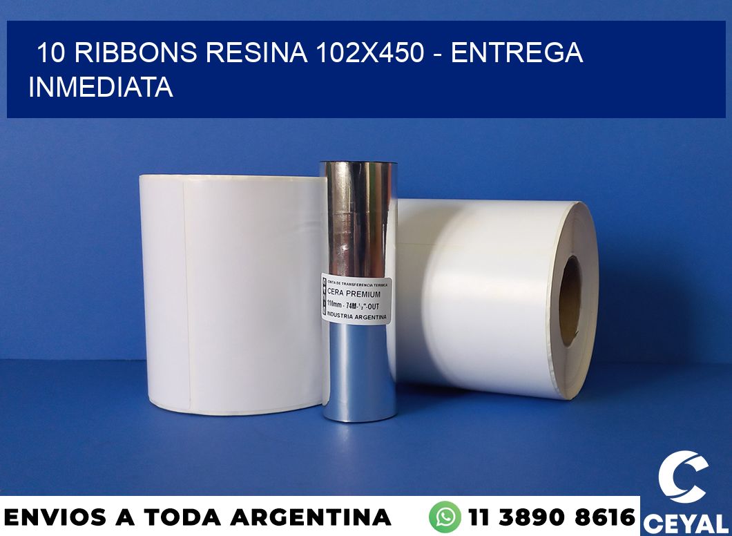 10 Ribbons resina 102×450 – Entrega inmediata